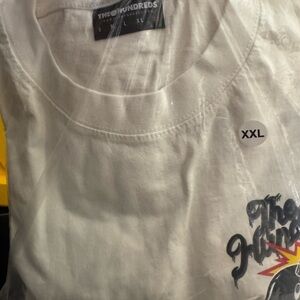 The Hundreds White Tee with Black & Red Graphic